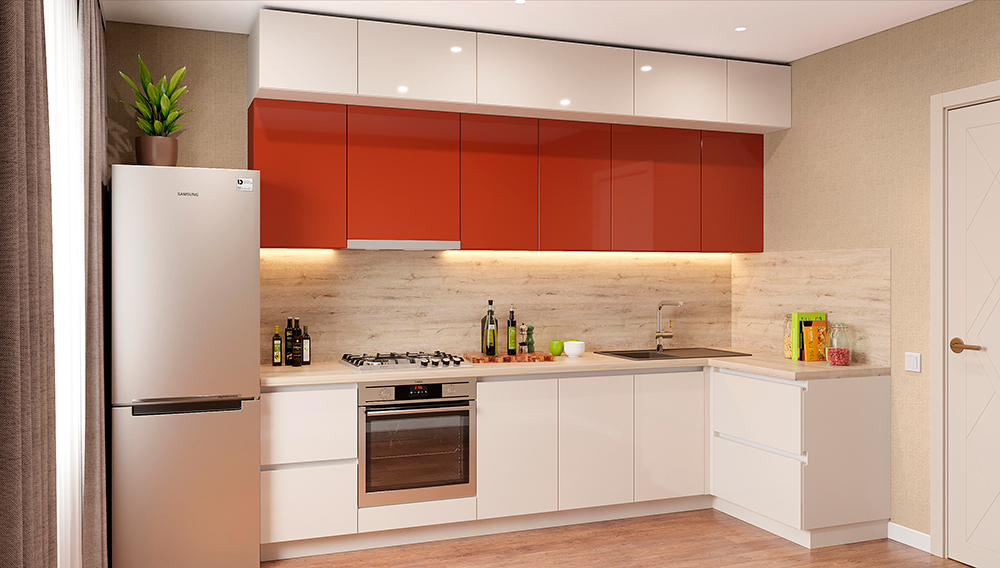 Кухня Глянцевая кухня 02