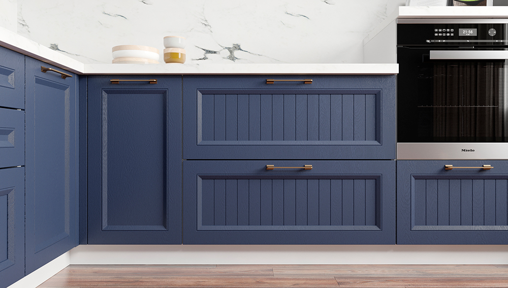 Фактурная кухня 02. Нейтральные Фактурные. Тёмный. МДФ + плёнка ЛДСП. Мебель М:32, Красноярск